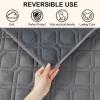 imageSmiry Waterproof Dog Blanket 30x53 Inch Soft Pet Bed Cover Reversible Washable Sofa Couch Furniture Protector for Small Medium Large Dog Puppy Cat GreyDark GreyGreyDark Grey