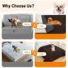 imageSmiry Waterproof Dog Blanket 30x53 Inch Soft Pet Bed Cover Reversible Washable Sofa Couch Furniture Protector for Small Medium Large Dog Puppy Cat GreyDark GreyChocolateDark Grey