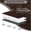 imageSmiry Waterproof Dog Blanket 30x53 Inch Soft Pet Bed Cover Reversible Washable Sofa Couch Furniture Protector for Small Medium Large Dog Puppy Cat GreyDark GreyChocolateDark Grey
