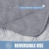 imageSmiry Waterproof Dog Blanket Reversible Dog Bed Cover Pet Blanket Soft Pet Couch Covers for Sofa Washable Bed Couch Sofa Furniture Protector for Puppy Cat Kids 30quotx70quot GreyDark GreyGreyLight Grey