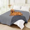 imageSmiry Waterproof Dog Blanket Reversible Dog Bed Cover Pet Blanket Soft Pet Couch Covers for Sofa Washable Bed Couch Sofa Furniture Protector for Puppy Cat Kids 30quotx70quot GreyDark GreyGreyDark Grey