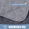 imageSmiry Waterproof Dog Blanket Reversible Dog Bed Cover Pet Blanket Soft Pet Couch Covers for Sofa Washable Bed Couch Sofa Furniture Protector for Puppy Cat Kids 30quotx70quot GreyDark GreyGreyDark Grey