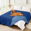 imageSmiry Waterproof Dog Blanket Reversible Dog Bed Cover Pet Blanket Soft Pet Couch Covers for Sofa Washable Bed Couch Sofa Furniture Protector for Puppy Cat Kids 30quotx70quot GreyDark GreyNavyBlue