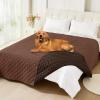 imageSmiry Waterproof Dog Blanket Reversible Dog Bed Cover Pet Blanket Soft Pet Couch Covers for Sofa Washable Bed Couch Sofa Furniture Protector for Puppy Cat Kids 30quotx70quot GreyDark GreyBrownChocolate