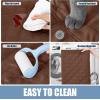 imageSmiry Waterproof Dog Blanket Reversible Dog Bed Cover Pet Blanket Soft Pet Couch Covers for Sofa Washable Bed Couch Sofa Furniture Protector for Puppy Cat Kids 30quotx70quot GreyDark GreyBrownChocolate