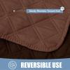imageSmiry Waterproof Dog Blanket Reversible Dog Bed Cover Pet Blanket Soft Pet Couch Covers for Sofa Washable Bed Couch Sofa Furniture Protector for Puppy Cat Kids 30quotx70quot GreyDark GreyBrownChocolate