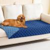 imageSmiry Waterproof Dog Blanket Reversible Dog Bed Cover Pet Blanket Soft Pet Couch Covers for Sofa Washable Bed Couch Sofa Furniture Protector for Puppy Cat Kids 30quotx70quot GreyDark GreyNavyBlue