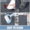 imageSmiry Waterproof Dog Blanket Reversible Dog Bed Cover Pet Blanket Soft Pet Couch Covers for Sofa Washable Bed Couch Sofa Furniture Protector for Puppy Cat Kids 30quotx70quot GreyDark GreyDark GreyBlack