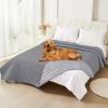 imageSmiry Waterproof Dog Blanket Reversible Dog Bed Cover Pet Blanket Soft Pet Couch Covers for Sofa Washable Bed Couch Sofa Furniture Protector for Puppy Cat Kids 30quotx70quot GreyDark GreyGreyLight Grey