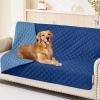 imageSmiry Waterproof Dog Blanket Reversible Dog Bed Cover Pet Blanket Soft Pet Couch Covers for Sofa Washable Bed Couch Sofa Furniture Protector for Puppy Cat Kids 30quotx70quot GreyDark GreyNavyBlue