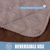 imageSmiry Waterproof Dog Blanket Reversible Dog Bed Cover Pet Blanket Soft Pet Couch Covers for Sofa Washable Bed Couch Sofa Furniture Protector for Puppy Cat Kids 30quotx70quot GreyDark GreyGreyish BrownBrown