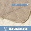imageSmiry Waterproof Dog Blanket Reversible Dog Bed Cover Pet Blanket Soft Pet Couch Covers for Sofa Washable Bed Couch Sofa Furniture Protector for Puppy Cat Kids 30quotx70quot GreyDark GreyTaupeBeige
