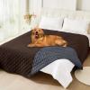 imageSmiry Waterproof Dog Blanket Reversible Dog Bed Cover Pet Blanket Soft Pet Couch Covers for Sofa Washable Bed Couch Sofa Furniture Protector for Puppy Cat Kids 30quotx70quot GreyDark GreyChocolateDark Grey