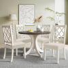 imageSmiry Waterproof Seat Covers for Dining Room Chairs Set of 4 Stretch Jacquard Removable Washable Chair Seat Slipcovers Protector No Rear Covers BeigeBeige