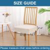 imageSmiry Waterproof Seat Covers for Dining Room Chairs Set of 4 Stretch Jacquard Removable Washable Chair Seat Slipcovers Protector No Rear Covers BeigeBeige