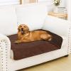 imageSmiry Waterproof Dog Bed Cover Blanket 40x50 Soft Reversible Pet Blanket Washable Leakproof Cats Dogs Couch Cover for Sofa Couch Furniture NavyBlueBrownChocolate
