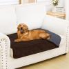 imageSmiry Waterproof Dog Bed Cover Blanket 40x50 Soft Reversible Pet Blanket Washable Leakproof Cats Dogs Couch Cover for Sofa Couch Furniture NavyBlueChocolateDark Grey