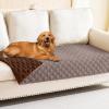 imageSmiry Waterproof Dog Blanket Reversible Dog Bed Cover Pet Blanket Soft Pet Couch Covers for Sofa Washable Bed Couch Sofa Furniture Protector for Puppy Cat Kids 30quotx70quot GreyDark GreyGreyish BrownBrown