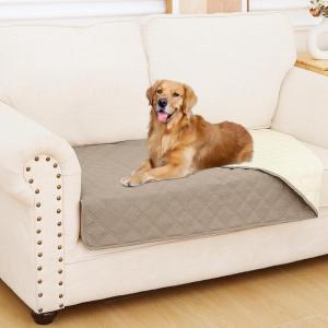 imageSmiry Waterproof Dog Blanket Reversible Dog Bed Cover Pet Blanket Soft Pet Couch Covers for Sofa Washable Bed Couch Sofa Furniture Protector for Puppy Cat Kids 30quotx70quot GreyDark GreyTaupeBeige