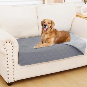 imageSmiry Waterproof Dog Blanket Reversible Dog Bed Cover Pet Blanket Soft Pet Couch Covers for Sofa Washable Bed Couch Sofa Furniture Protector for Puppy Cat Kids 30quotx70quot GreyDark GreyGreyLight Grey
