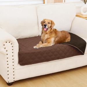 imageSmiry Waterproof Dog Blanket Reversible Dog Bed Cover Pet Blanket Soft Pet Couch Covers for Sofa Washable Bed Couch Sofa Furniture Protector for Puppy Cat Kids 30quotx70quot GreyDark GreyBrownChocolate