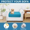 imageSmiry Printed Couch Cushion Covers Stretch Soft Couch Covers for Sofa Washable NonSlip Sofa Slipcover Furniture Protector for Indoor and Outdoor 1 Pack GreenPeacock Blue