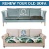 imageSmiry Printed Couch Cushion Covers Stretch Soft Couch Covers for Sofa Washable NonSlip Sofa Slipcover Furniture Protector for Indoor and Outdoor 1 Pack GreenGreen