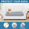 imageSmiry Printed Couch Cushion Covers Stretch Soft Couch Covers for Sofa Washable NonSlip Sofa Slipcover Furniture Protector for Indoor and Outdoor 1 Pack GreenGrey