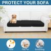 imageSmiry Printed Couch Cushion Covers Stretch Soft Couch Covers for Sofa Washable NonSlip Sofa Slipcover Furniture Protector for Indoor and Outdoor 1 Pack GreenBlack