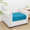 imageSmiry Printed Couch Cushion Covers Stretch Soft Couch Covers for Sofa Washable NonSlip Sofa Slipcover Furniture Protector for Indoor and Outdoor 1 Pack GreenPeacock Blue
