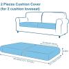 imageSmiry Printed Couch Cushion Covers Stretch Soft Couch Covers for Sofa Washable NonSlip Sofa Slipcover Furniture Protector for Indoor and Outdoor 1 Pack GreenBeige