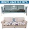 imageSmiry Printed Couch Cushion Covers Stretch Soft Couch Covers for Sofa Washable NonSlip Sofa Slipcover Furniture Protector for Indoor and Outdoor 1 Pack GreenBeige