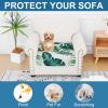 imageSmiry Printed Couch Cushion Covers Stretch Soft Couch Covers for Sofa Washable NonSlip Sofa Slipcover Furniture Protector for Indoor and Outdoor 1 Pack GreenGreen