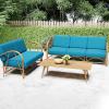 imageSmiry Printed Couch Cushion Covers Stretch Soft Couch Covers for Sofa Washable NonSlip Sofa Slipcover Furniture Protector for Indoor and Outdoor 1 Pack GreenPeacock Blue