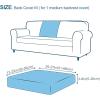 imageSmiry Printed Couch Cushion Covers Stretch Soft Couch Covers for Sofa Washable NonSlip Sofa Slipcover Furniture Protector for Indoor and Outdoor 1 Pack GreenBlue Green