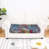 imageSmiry Printed Couch Cushion Covers Stretch Soft Couch Covers for Sofa Washable NonSlip Sofa Slipcover Furniture Protector for Indoor and Outdoor 1 Pack GreenBlue Green