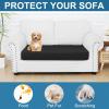 imageSmiry Printed Couch Cushion Covers Stretch Soft Couch Covers for Sofa Washable NonSlip Sofa Slipcover Furniture Protector for Indoor and Outdoor 1 Pack GreenBlack