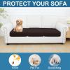 imageSmiry Printed Couch Cushion Covers Stretch Soft Couch Covers for Sofa Washable NonSlip Sofa Slipcover Furniture Protector for Indoor and Outdoor 1 Pack GreenChocolate