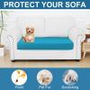 imageSmiry Printed Couch Cushion Covers Stretch Soft Couch Covers for Sofa Washable NonSlip Sofa Slipcover Furniture Protector for Indoor and Outdoor 1 Pack GreenPeacock Blue
