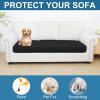 imageSmiry Printed Couch Cushion Covers Stretch Soft Couch Covers for Sofa Washable NonSlip Sofa Slipcover Furniture Protector for Indoor and Outdoor 1 Pack GreenBlack