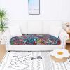 imageSmiry Printed Couch Cushion Covers Stretch Soft Couch Covers for Sofa Washable NonSlip Sofa Slipcover Furniture Protector for Indoor and Outdoor 1 Pack GreenBlue Green