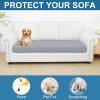imageSmiry Printed Couch Cushion Covers Stretch Soft Couch Covers for Sofa Washable NonSlip Sofa Slipcover Furniture Protector for Indoor and Outdoor 1 Pack GreenGrey