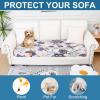 imageSmiry Printed Couch Cushion Covers Stretch Soft Couch Covers for Sofa Washable NonSlip Sofa Slipcover Furniture Protector for Indoor and Outdoor 1 Pack GreenBeige