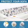 imageSmiry Printed Couch Cushion Covers Stretch Soft Couch Covers for Sofa Washable NonSlip Sofa Slipcover Furniture Protector for Indoor and Outdoor 1 Pack GreenBeige