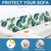 imageSmiry Printed Couch Cushion Covers Stretch Soft Couch Covers for Sofa Washable NonSlip Sofa Slipcover Furniture Protector for Indoor and Outdoor 1 Pack GreenGreen