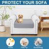 imageSmiry Printed Couch Cushion Covers Stretch Soft Couch Covers for Sofa Washable NonSlip Sofa Slipcover Furniture Protector for Indoor and Outdoor 1 Pack GreenGrey