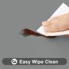 imageSmiry Rectangle Tablecloth Elastic Fitted Flannel Backed Vinyl Tablecloths for 6ft Folding Tables Waterproof Wipeable Table Covers for Indoor Outdoor Picnic and Camping White 30quotx72quotGrey