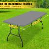 imageSmiry Rectangle Tablecloth Elastic Fitted Flannel Backed Vinyl Tablecloths for 6ft Folding Tables Waterproof Wipeable Table Covers for Indoor Outdoor Picnic and Camping White 30quotx72quotGrey