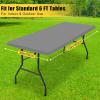 imageSmiry Rectangle Tablecloth Elastic Fitted Flannel Backed Vinyl Tablecloths for 6ft Folding Tables Waterproof Wipeable Table Covers for Indoor Outdoor Picnic and Camping White 30quotx72quotGrey