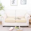 imageSmiry Waterproof Couch Cushion Covers Stretch Jacquard Sectional Sofa Slipcover L Shape Washable Thick Chaise Lounge Cover Elastic Furniture Protector Chaise Cover GreyBeige
